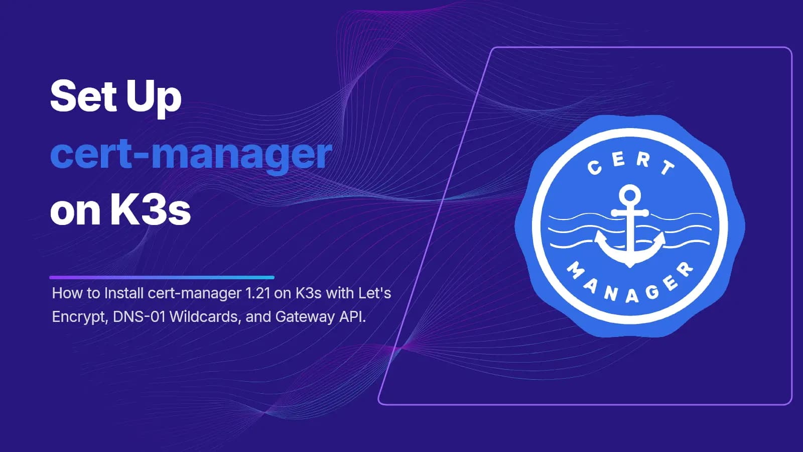 cert-manager on k3s