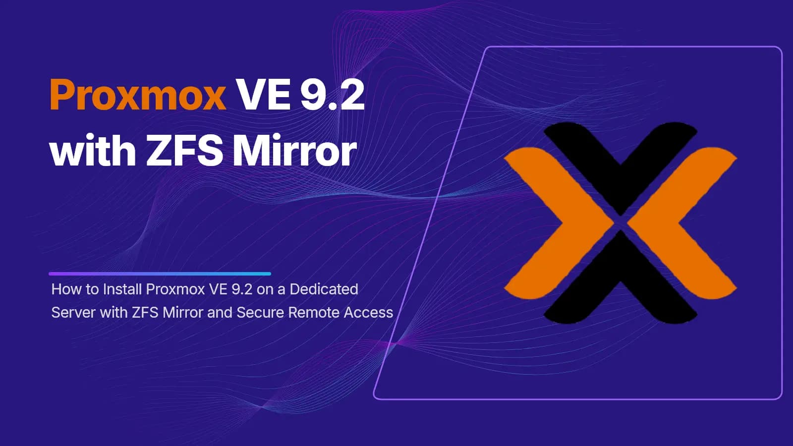 Proxmox VE 9.2 with ZFS Mirror