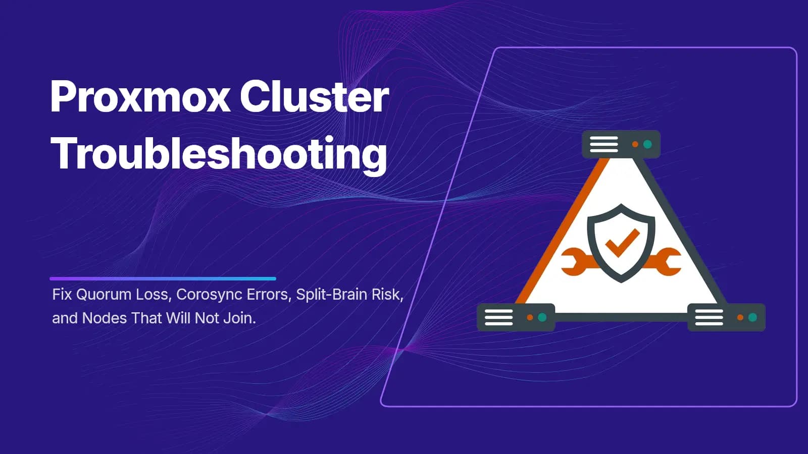 Fix Proxmox cluster problems
