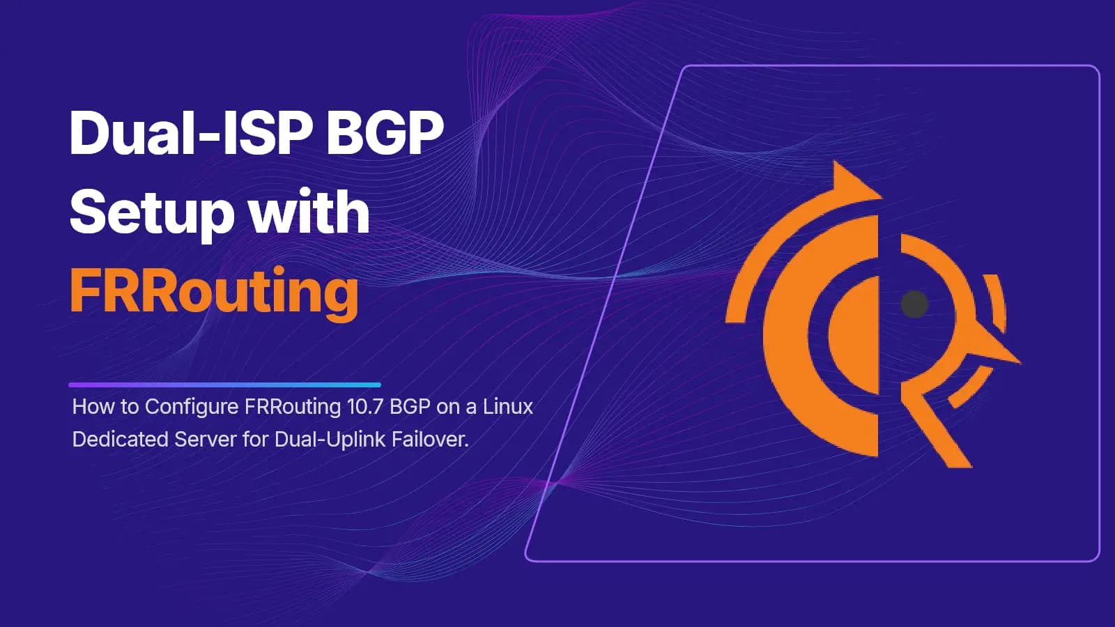 Dual-ISP BGP Setup with FRRouting