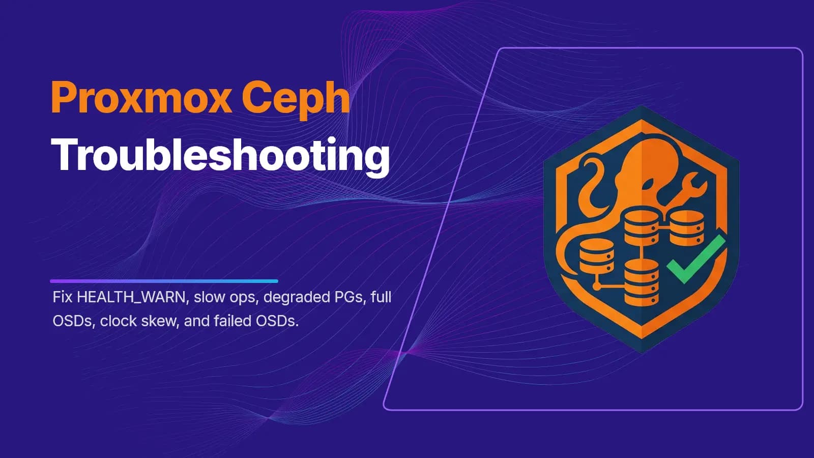 Proxmox Ceph troubleshooting
