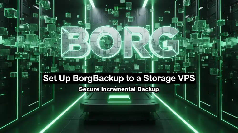 Set Up BorgBackup to a Storage VPS