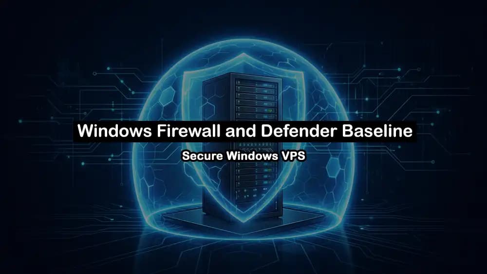 Windows VPS firewall hardening