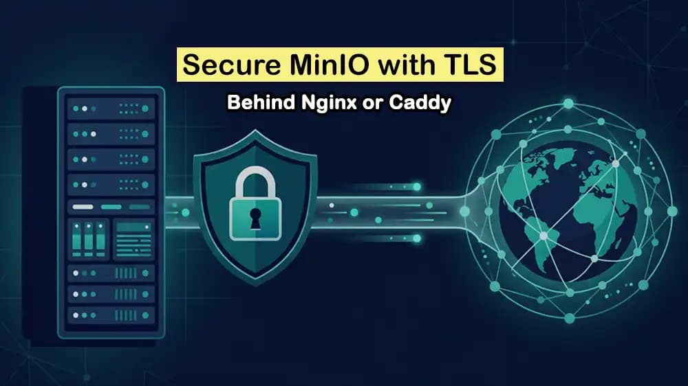 run MinIO behind a HTTPS reverse proxy