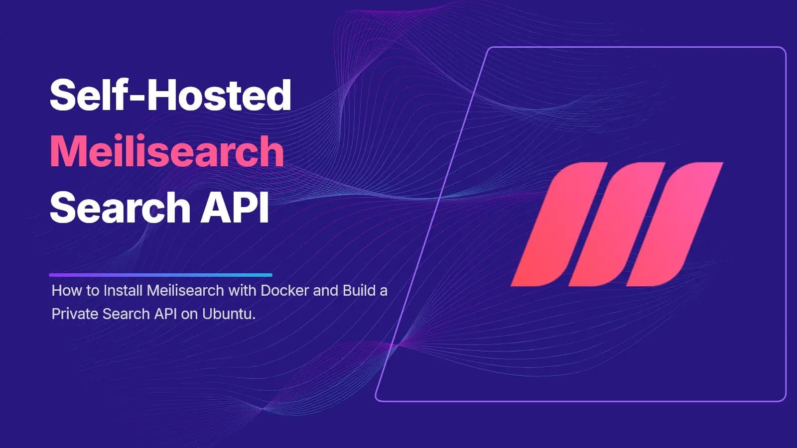 Build a Private Search API with Meilisearch