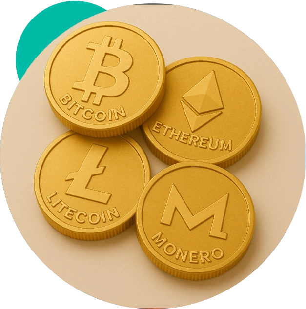 Pay for Finland dedicated servers with Bitcoin, USDT and USDC