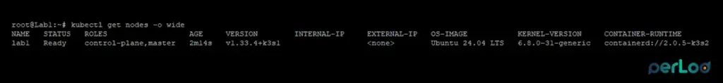 Check K3s Default Node