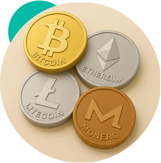 Pay for Netherlands dedicated servers with Bitcoin, USDT and USDC