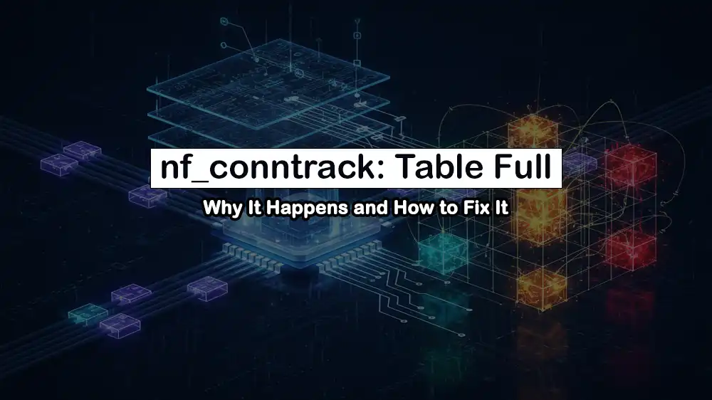 Resolve Conntrack Table Full Errors