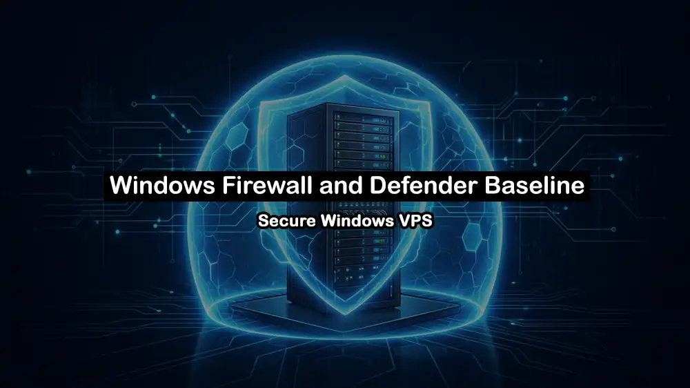 Windows VPS firewall hardening