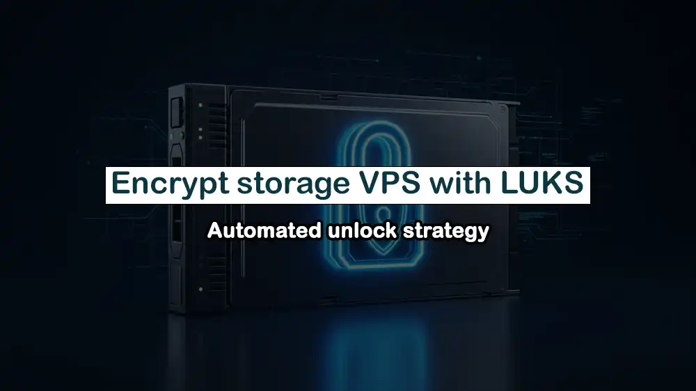 encrypt storage VPS with LUKS and an automated unlock strategy
