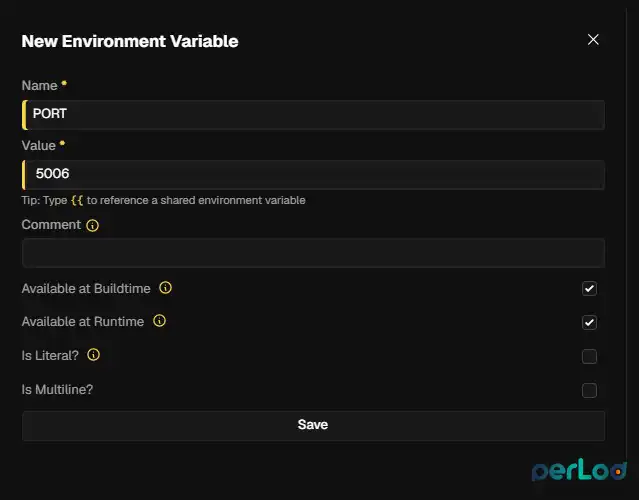 Add the Required Environment Variable