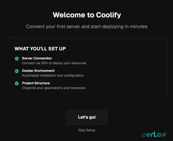 Welcome to Coolify page