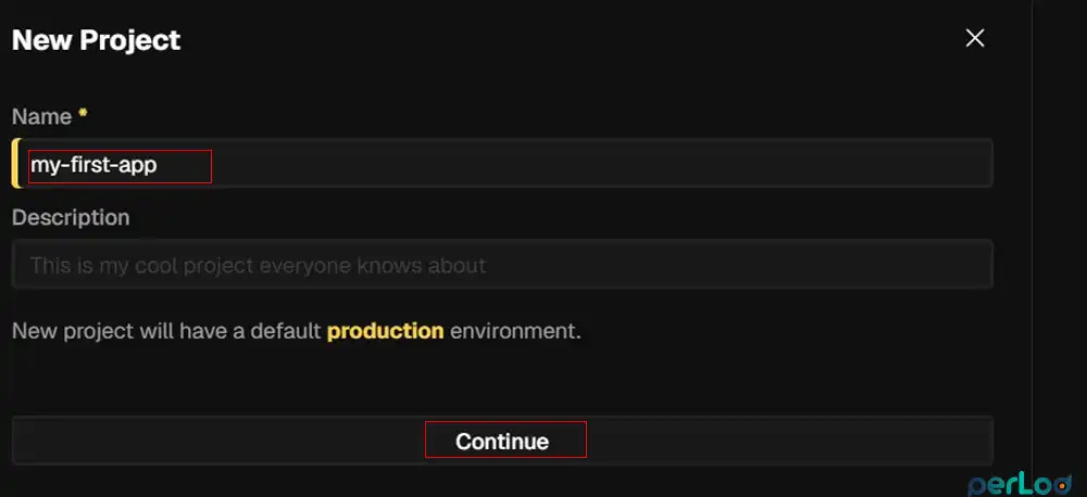 Name your Coolify project