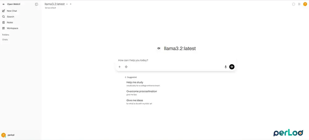 Open WebUI private AI chat