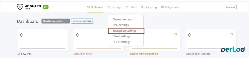 Encryption Settings in AdGuard Home