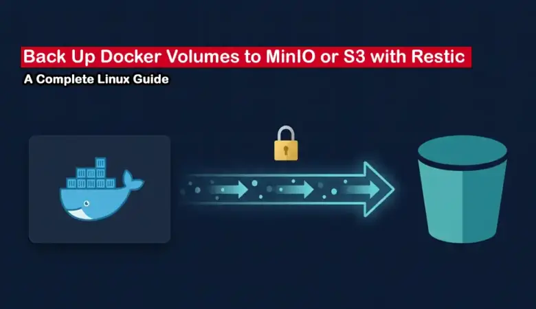How to Back Up Docker Volumes to S3 or MinIO with Restic on a Linux VPS