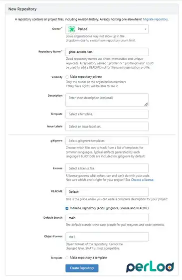 Create a Gitea Test Repository