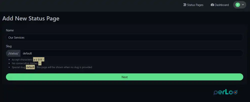 Set Up a Public Status Page in Uptime Kuma
