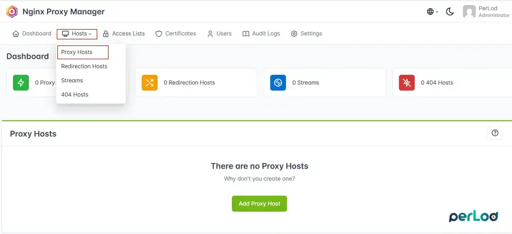 Add Proxy Host in NPM