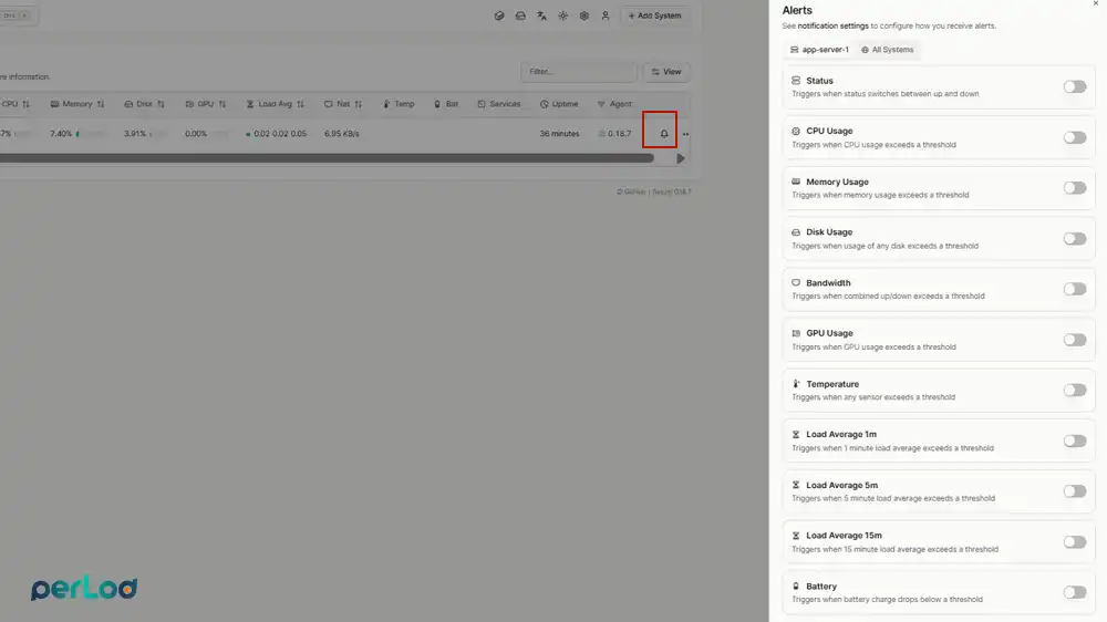 Set Up Basic Alerts in Beszel
