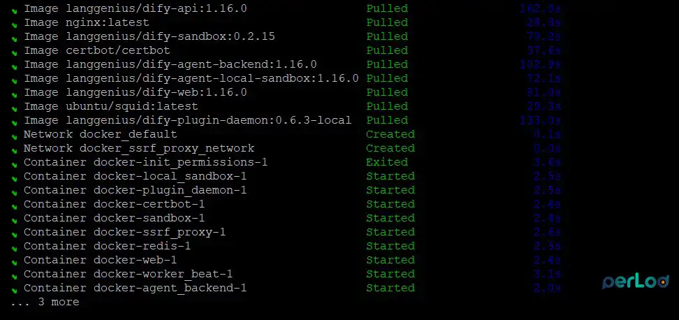 Start the Dify stack with certbot