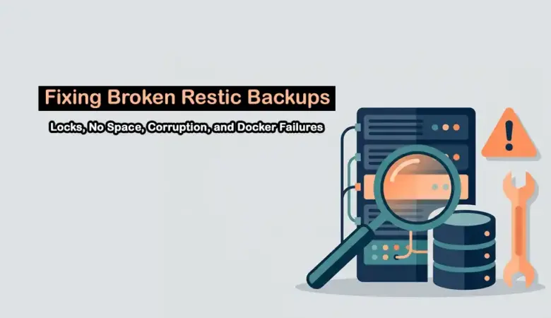 Fixing Broken Restic Backups: Repository Locks, Prune Errors, Corruption Checks, and Failed Docker Backups
