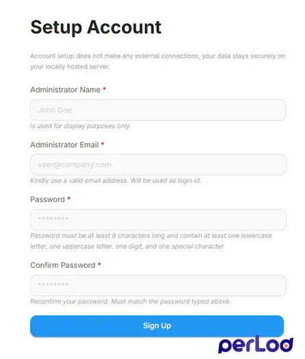 Flowise admin account setup