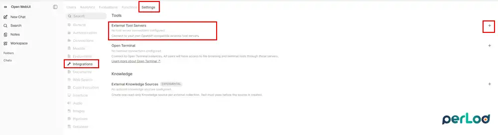 Configure the MCP Connection from Open WebUI