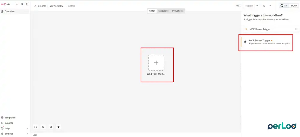 Build the MCP Server Workflow in n8n