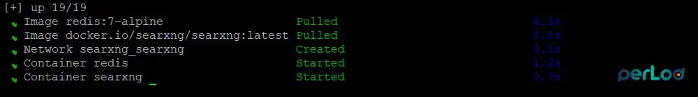 Start SearXNG containers