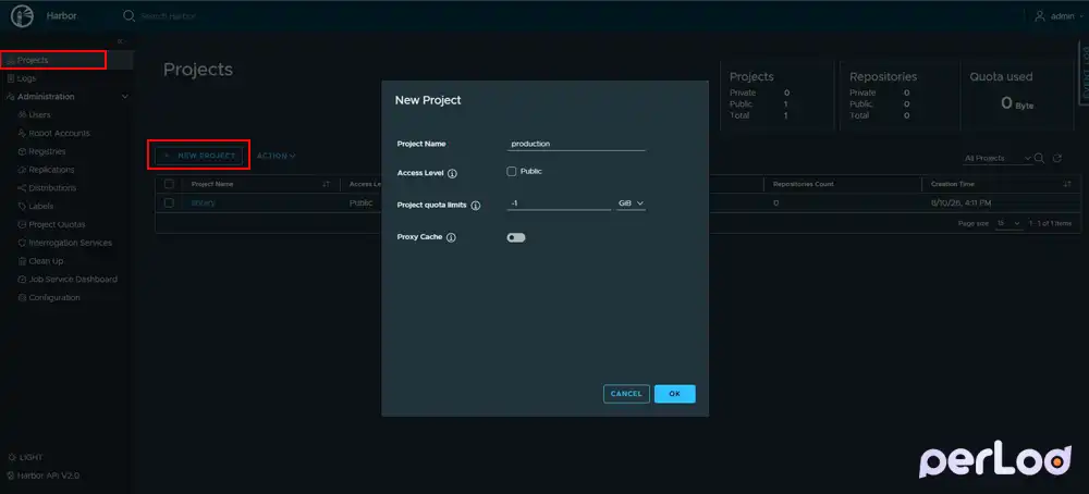 Configure Harbor Project-Based RBAC