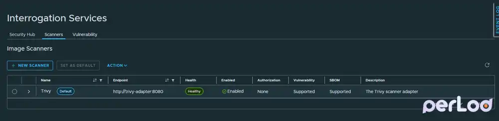 Verify Trivy Vulnerability Scanning is healthy in Harbor